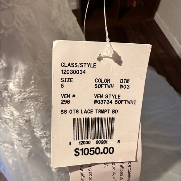 David’s Bridal by Jewel wedding dress - Picture 8 of 10